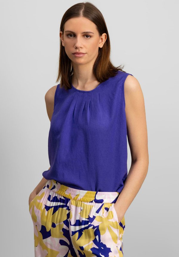 PLEATS MIX - Bluse - ocean violet