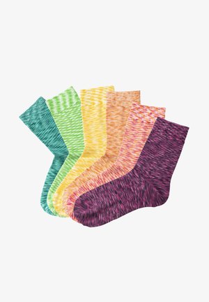 H.I.S 6 PACK - Socken - pink orange gelb türkis lila grün