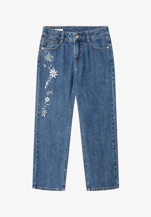 Pepe Jeans, PEPE JEANS STRAIGHT LEG JEANS STRAIGHT HW ROBYNE FLORAL - Džínsy s rovným strihom - oz admiral blue rigid den