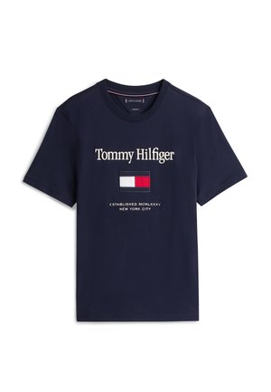 Tommy Hilfiger, FLAG - T-Shirt print - desert sky