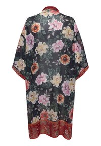 Cream CRNIOKI KIMONO - Letná bunda - black flower field