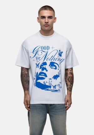 BLOSS - T-shirt con stampa - white