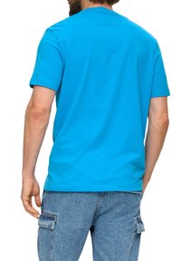 s.Oliver FRONTPRINT - T-shirt print - azurblau