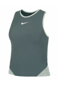 Nike Performance TANK COURT DRI-FIT SLAM - Top - vintage green jade horizon white