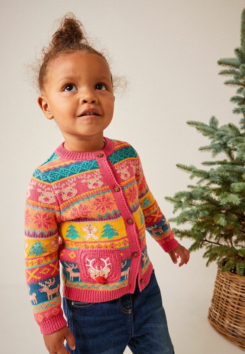 Next FAIRISLE PATTERN Strickjacke orange/orangemeliert Zalando.de