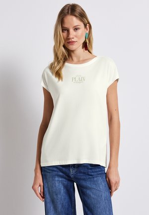 Print T-shirt - weiß