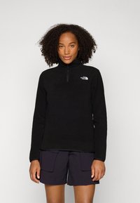 The North Face W GLACIER FLEECE 1/4 ZIP JACKET - Fleece jumper - black