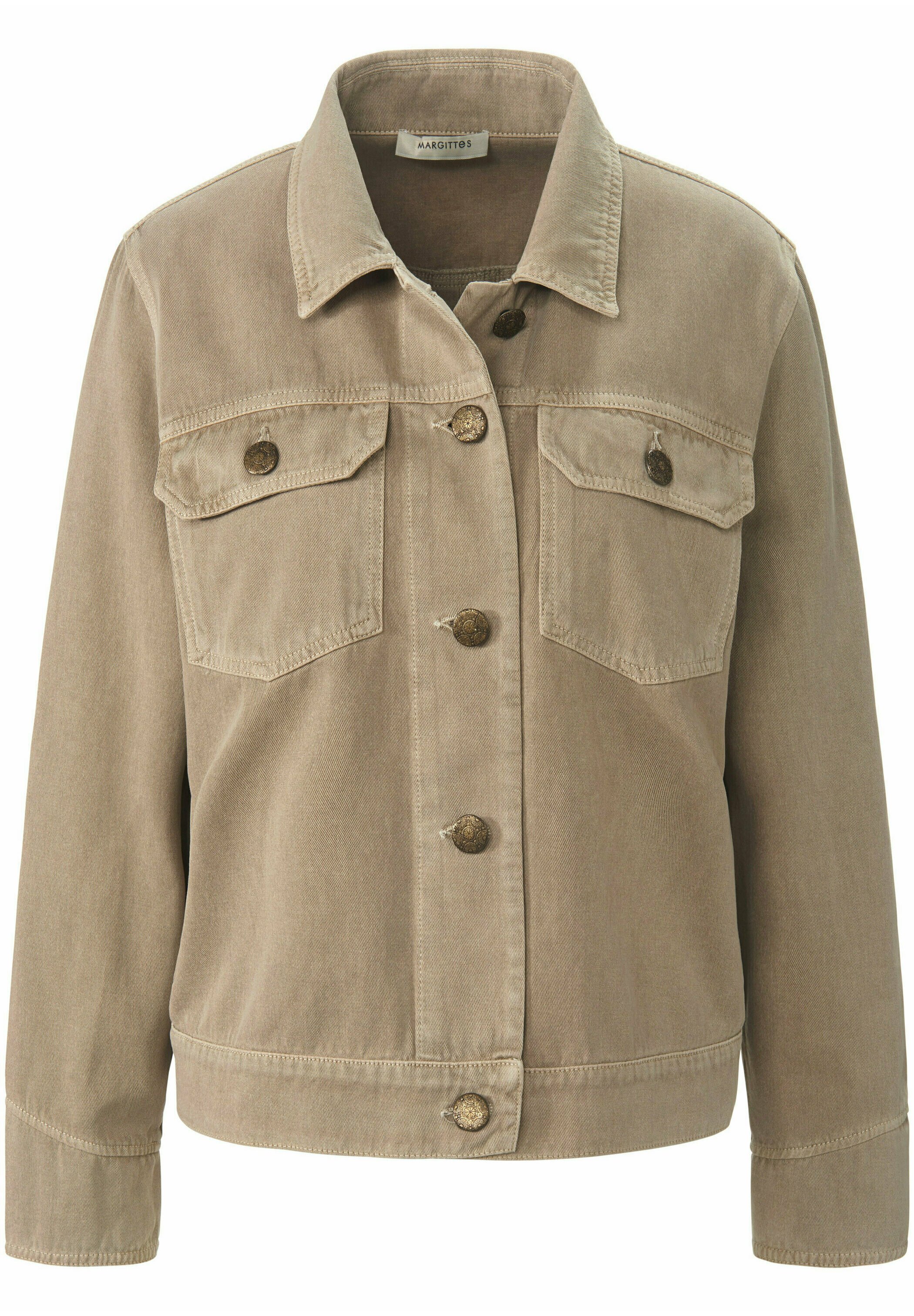 MARGITTES Denim jacket - taupe - Zalando.de