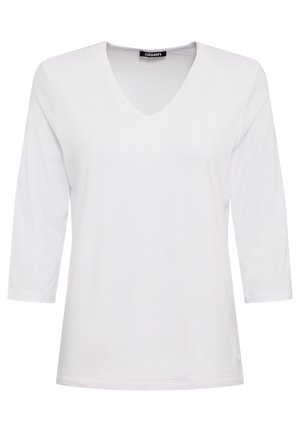 MIT V-AUSSCHNITT - Langarmshirt - weiß