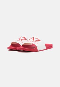EA7 Emporio Armani UNISEX - Badesandaler - salsa/white