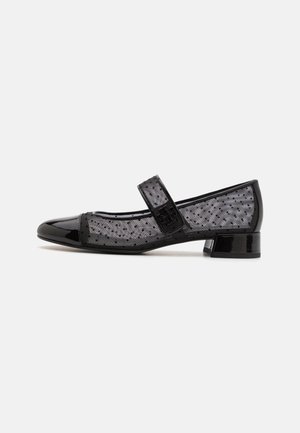 Tory Burch, CAP TOE MARY JANE HEEL BALLET - Pahkluurihmadega baleriinad - perfect black