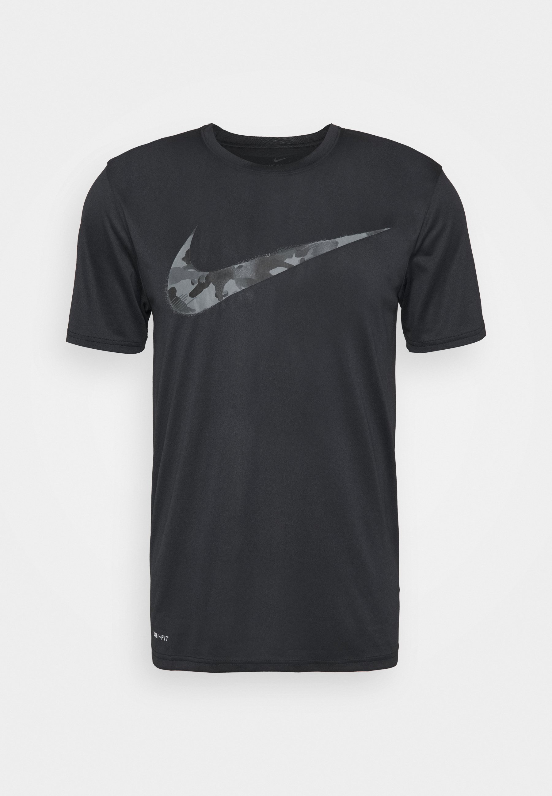 Nike Performance DRY TEE CAMO - T-shirt print - black/Zwart - Zalando.be