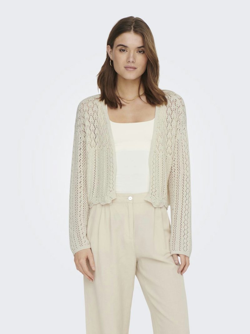 ONLY ONLNOLA 7/8 LIFE OPEN NOOS - Gilet - cloud dancer