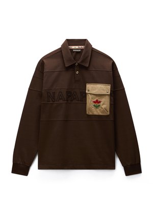 Napapijri, E-BLOOM LS. - Poloshirt - demitasse wt