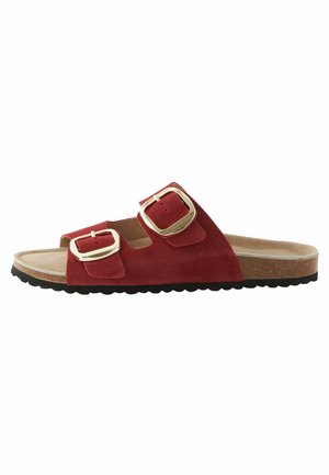 Next DOUBLE STRAP - Slip-on sandaler - red