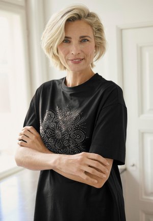 NAVA  - Tricou cu imprimeu - black metal stones artwork