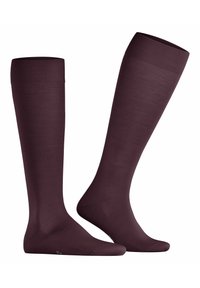 FALKE CLIMAWOOL - Calzettoni - barolo