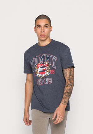 VINTAGE WASHED COLLEGE TEE UNISEX - T-shirt con stampa - twilight navy