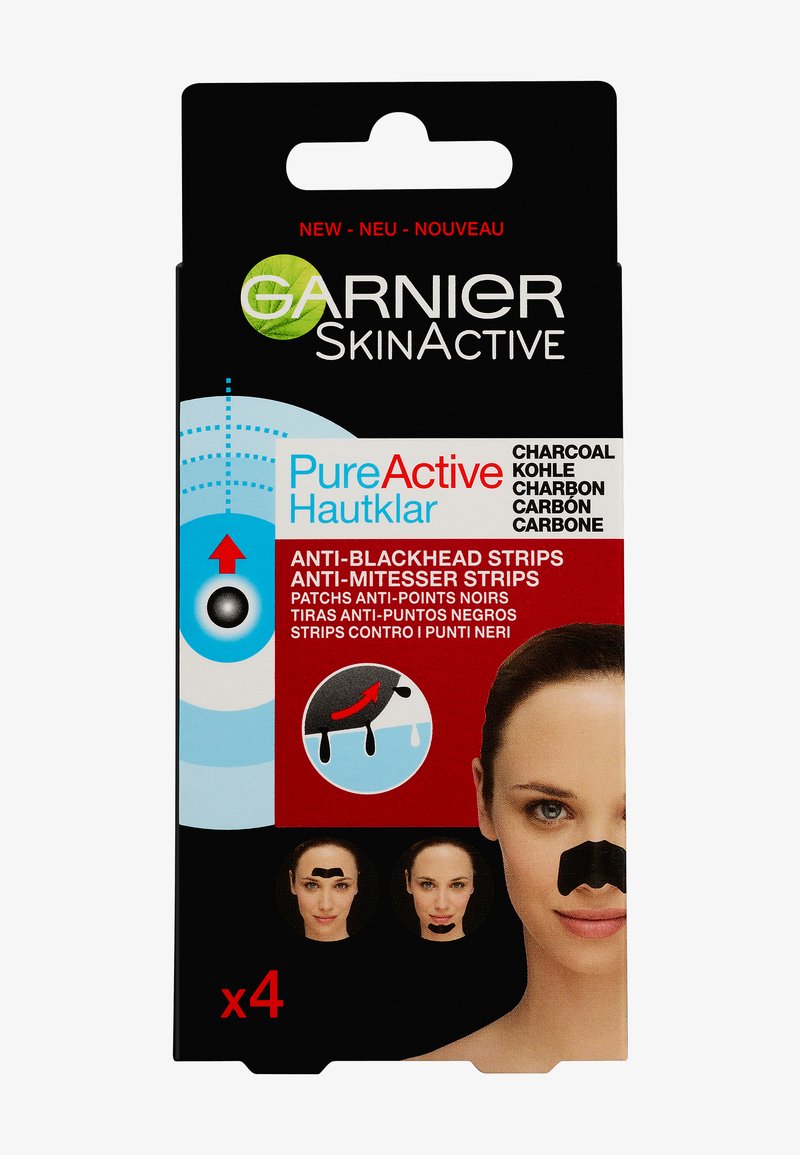 Garnier - SKIN CLEAR CHARCOAL NOSE STRIPS - Maseczka, Powiększ