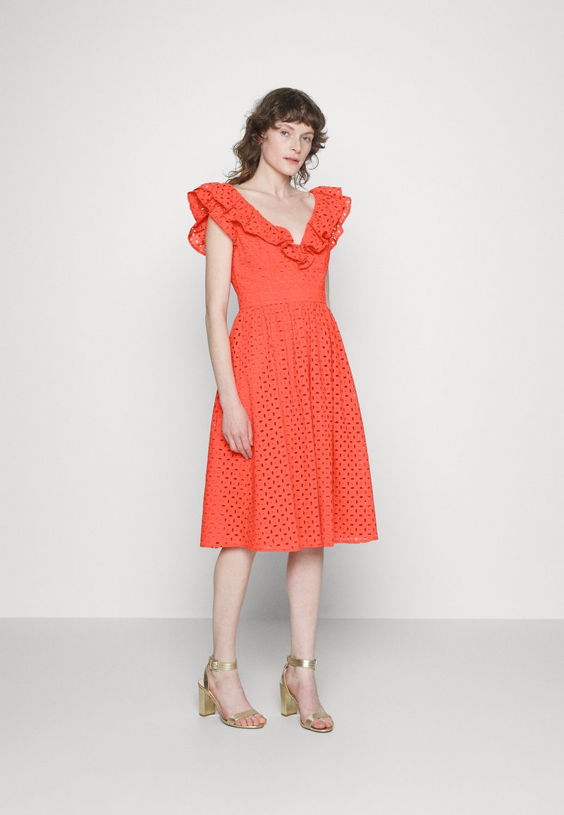 Damen Freizeitkleider | Swing Cocktailkleid/festliches Kleid tomato red/rot - TC88088 Damen Freizeitkleider | Swing Cocktailkleid/festliches Kleid tomato red/rot - TC88088
