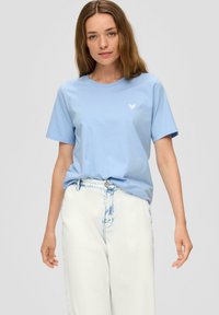 s.Oliver T-shirt basic - himmelblau