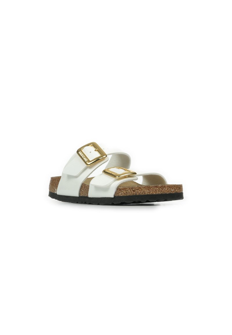 Birkenstock Sydney Boucle En Birko-Flor Blanc - Sandales Confortables Et Stylées Pour Femmes