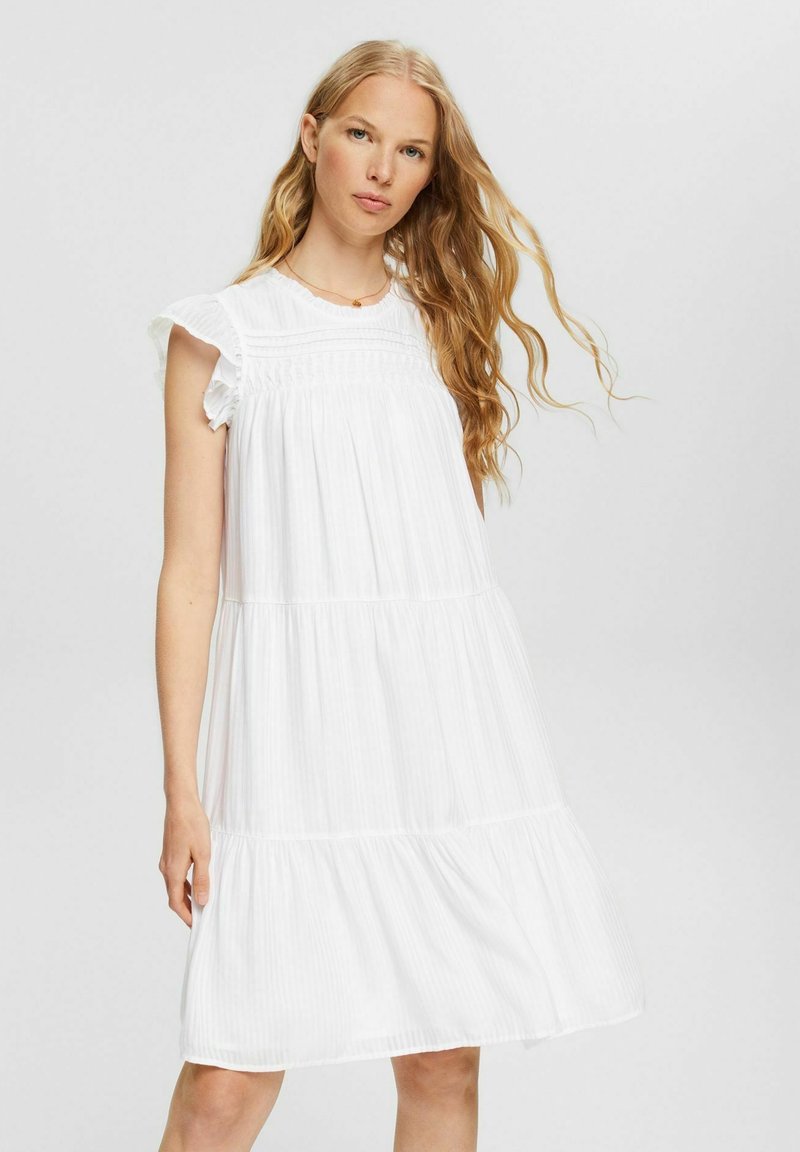 Damen Kleider | Esprit MIT ZARTEN STREIFEN Freizeitkleid white/weiß - FN53772 Damen Kleider | Esprit MIT ZARTEN STREIFEN Freizeitkleid white/weiß - FN53772