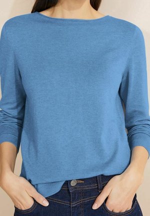 Jersey de punto - mottled blue