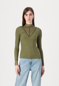 ONLY ONLTILDE HIGH NECK - Longsleeve - winter moss