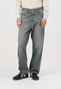 Jack & Jones JJIALEX JJCOOPER  - Vaqueros baggy - black denim