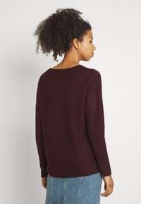 Vero Moda VMCREWLEFILE VNECK  - Camisola - port royale melange