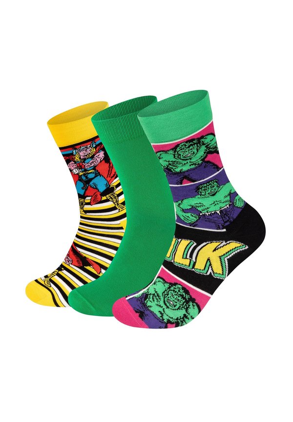 3-PACK MARVEL  HULK-THOR   - Socken