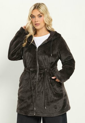 Yours Clothing, PLUS SIZE FLEECES - Manteau court - brown