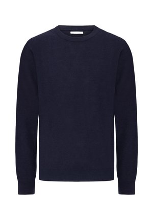 Striktrøje - blue solid