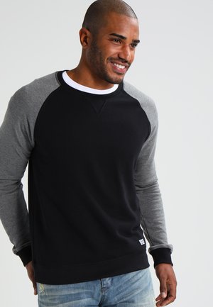 Sweater - grey melange/black