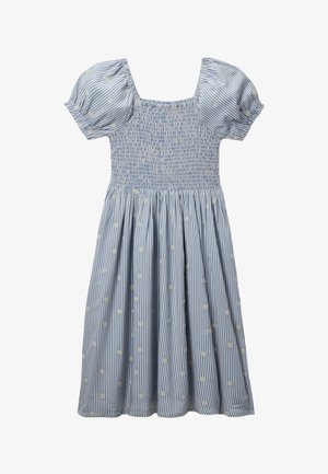 Monoprix, ROBES LONGUE À SMOCKS IMPRIMÉE - Robe de jour - finistere