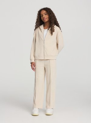 Terranova, Felpa con zip - avorio