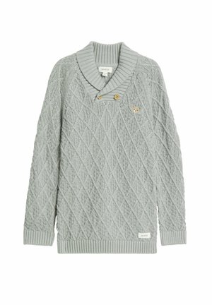 WITH TEDDY BEAR THEME - Striktrøje - light grey