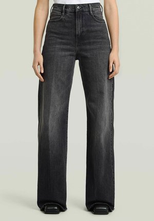 G-STAR DECK ULTRA HIGH WIDE LEG JEANS - Wide Leg - antic charcoal