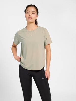 Hummel TECH
 - Sports T-shirts - overcast
