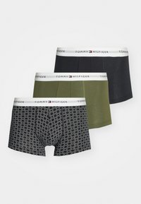 Tommy Hilfiger SIGNATURE 3P TRUNK PRINT - Calzoncillos - flag geo sky/ut olive/navy