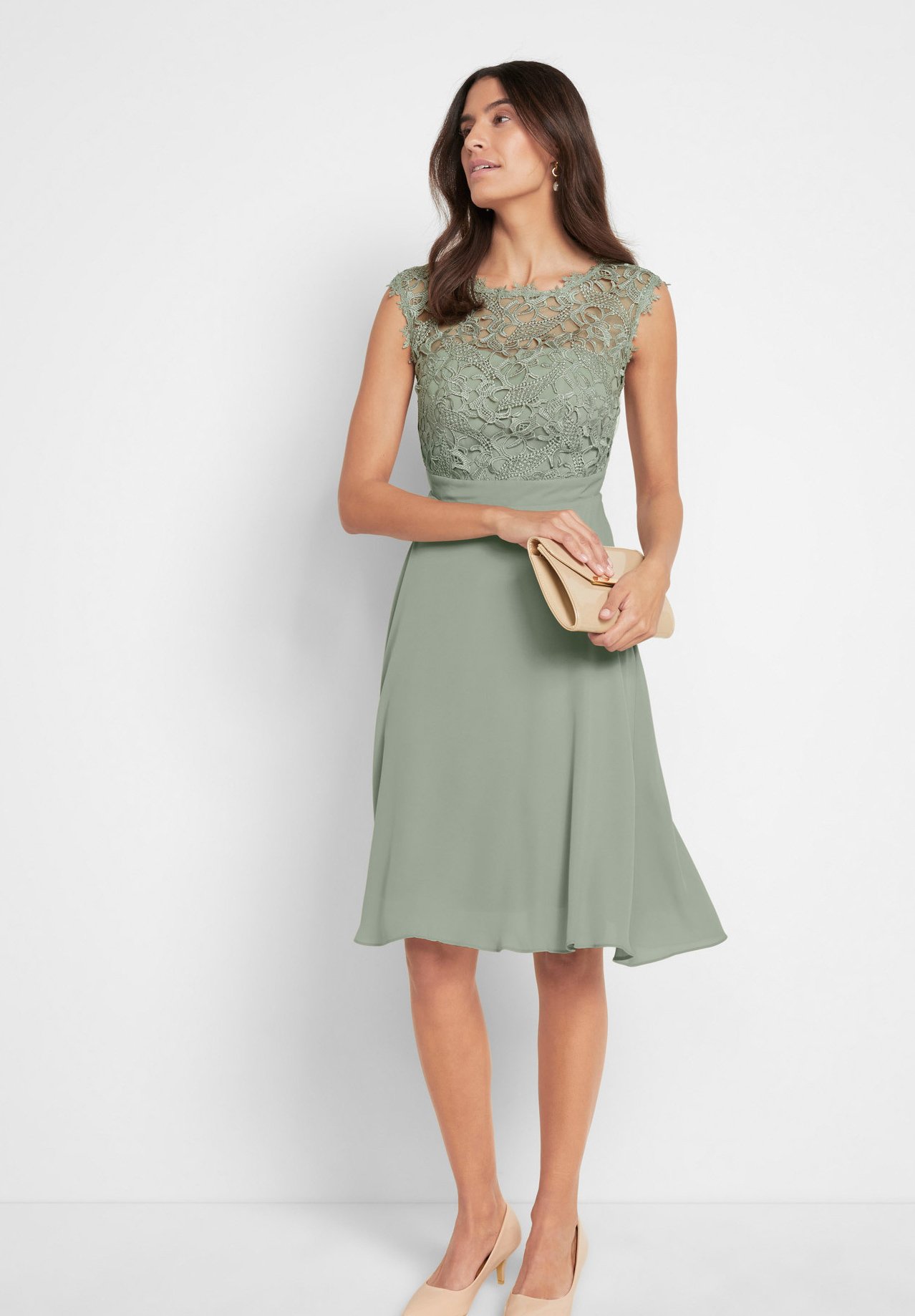 bonprix Vestito elegante - grün/verde - Zalando.it