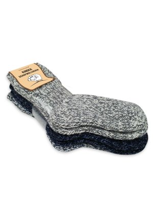 NORWEGIAN 3 PACK - Socken - grey/dark grey/navy