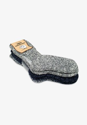 Normani NORWEGIAN 3 PACK - Socks - grey/dark grey/navy