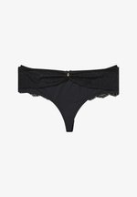 bonprix STRING MIT GLITZER MIT RECYCELTEM - String - black/schwarz ...