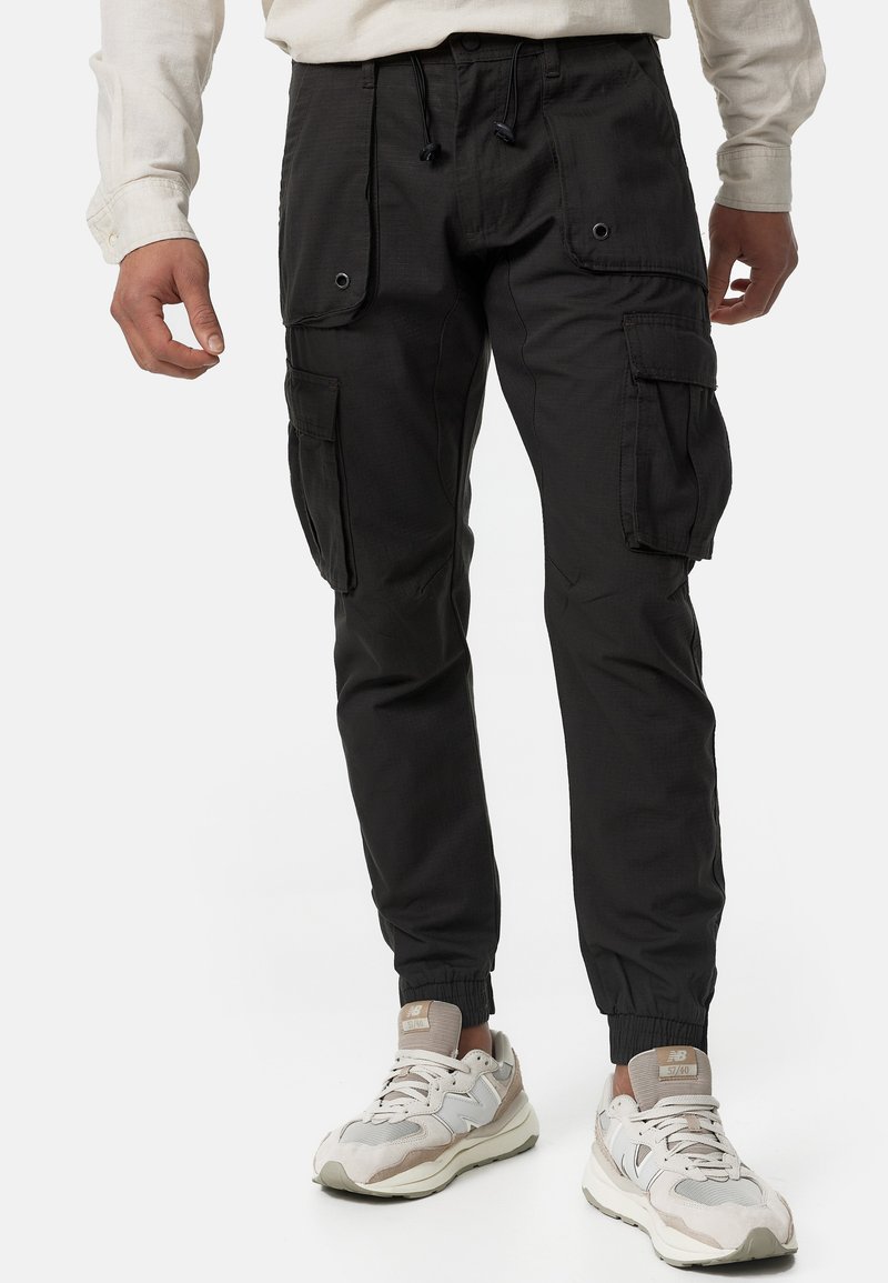 INDICODE JEANS - Cargohose - raven, Vergrößern