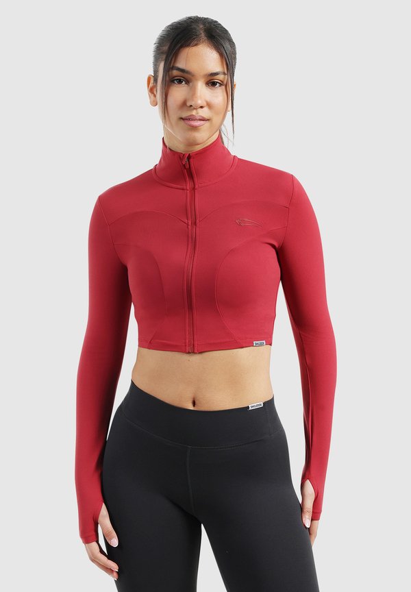 BRIANNA FULL ZIP TRAINING JACKET - Trainingsjacke - weinrot