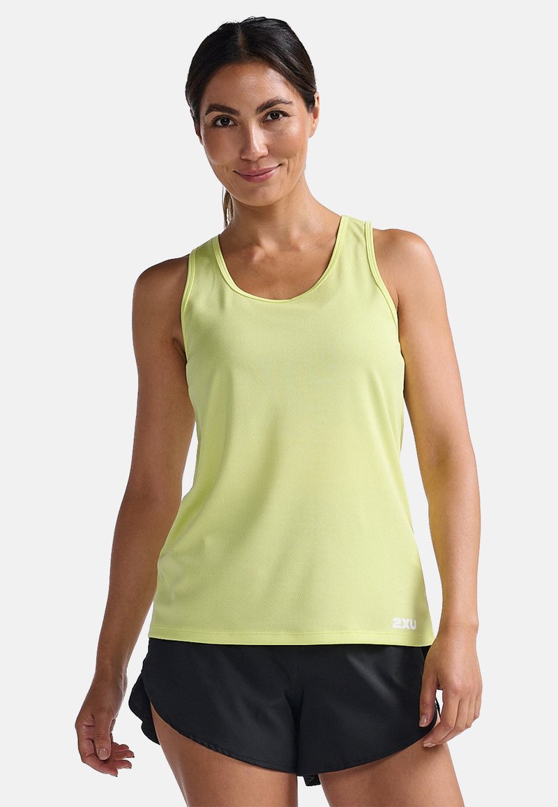 2XU AERO SINGLET - Top - limelight white reflective