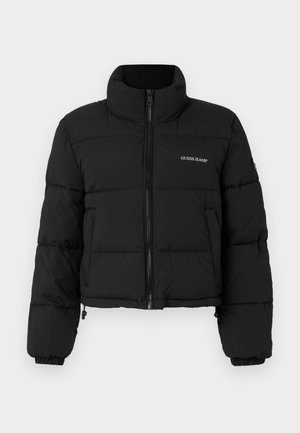 Guess Jeans CROPPED PUFFER - Vinterjakke - schwarz