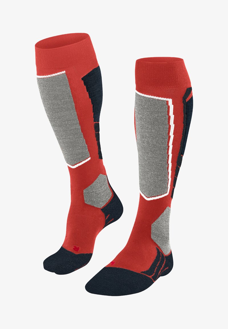 FALKE SK2 Vegan Skiing medium cushioning - Kniekousen - tangerine